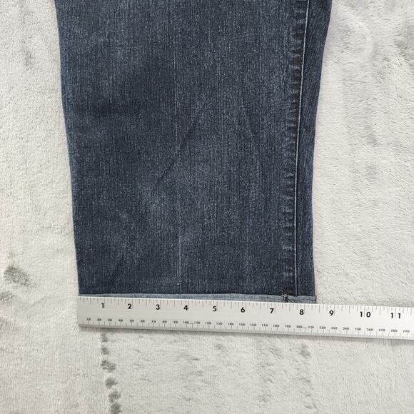 Vintage 90s BandolinoBlu Jeans Womens 10 Blue Stretch Denim Mid Rise Crop Capri - Picture 12 of 13